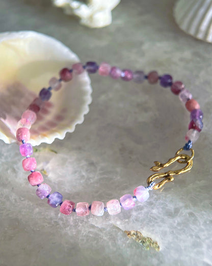 Rosewater Dewdrops Bracelet ⋄ Lavender Rose Tourmaline