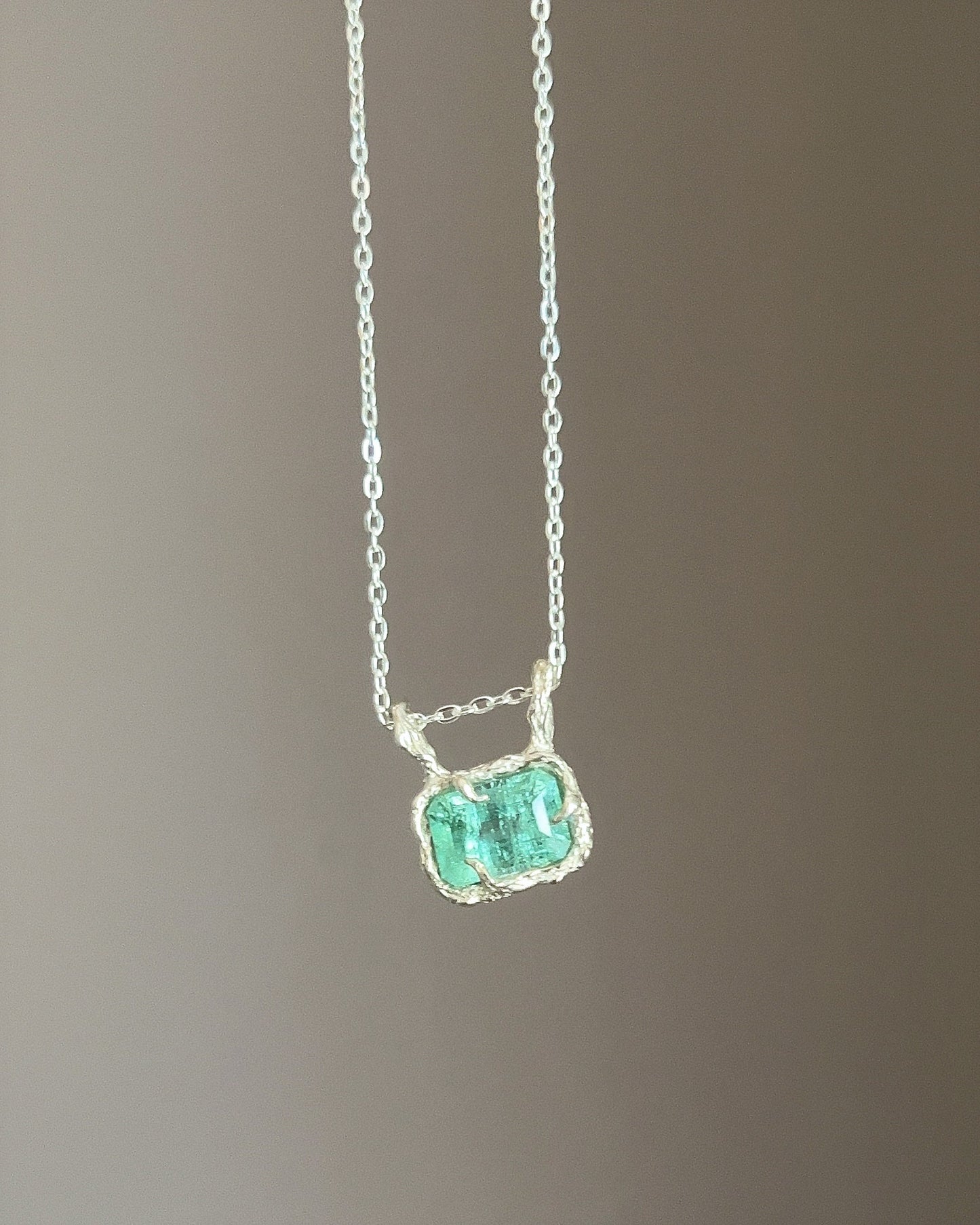 Ocean Amulet Necklace ⋄ Seafoam Tourmaline