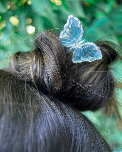 Ever After Butterfly Hair Pin ⋄ Aquamarine