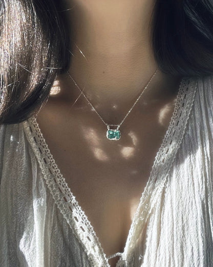 Ocean Amulet Necklace ⋄ Seafoam Tourmaline