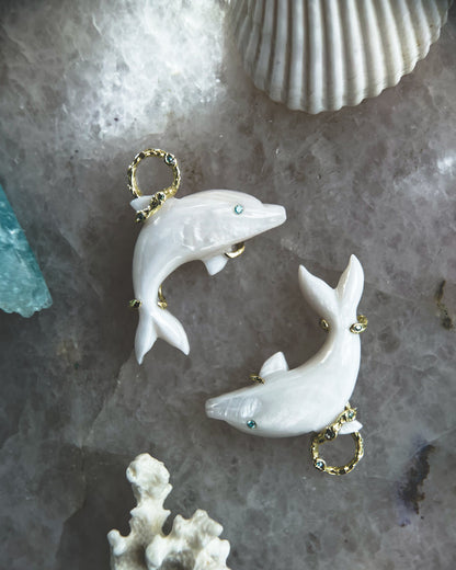 Dolphin Spirit Animal Amulet ⋄ Mother of Pearl