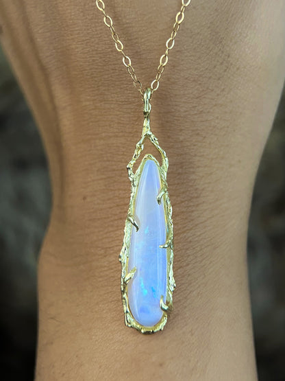 Unicorn Tear Necklace ⋄ Australian Opal
