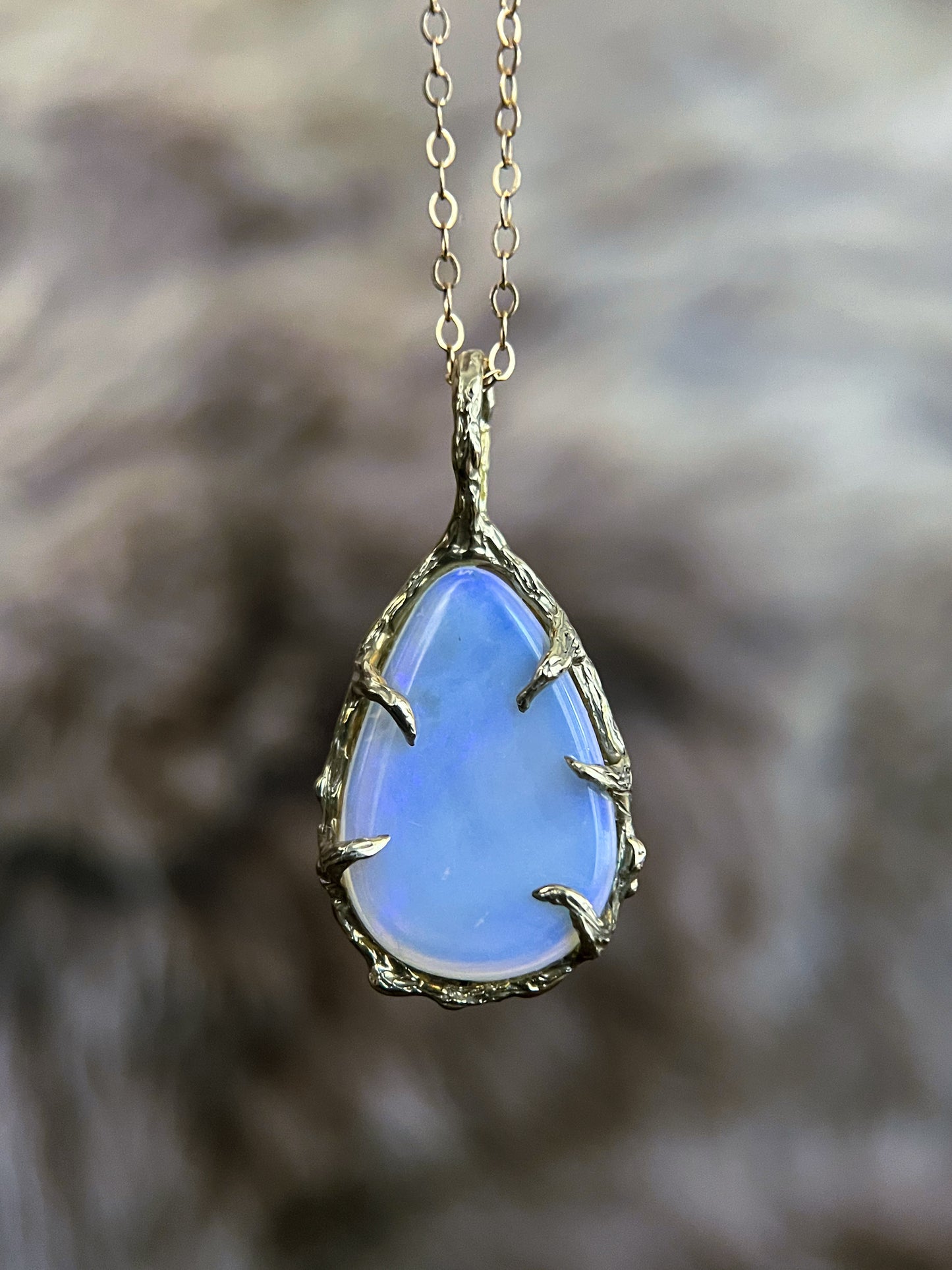 Unicorn Tear Necklace ⋄ Australian Opal