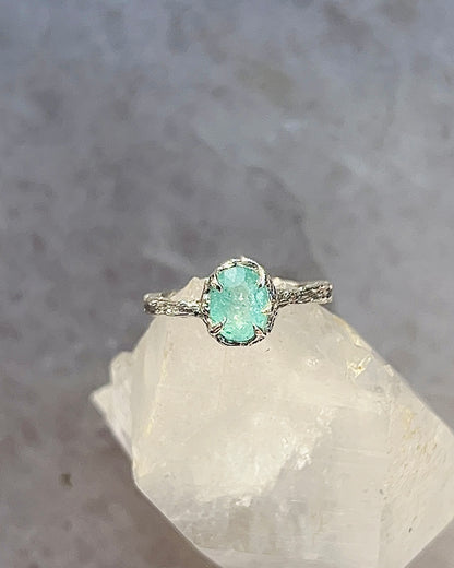 Sea Water Ring ⋄  Paraíba Tourmaline ⋄ size 5.5