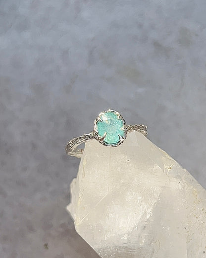 Sea Water Ring ⋄  Paraíba Tourmaline ⋄ size 5.5