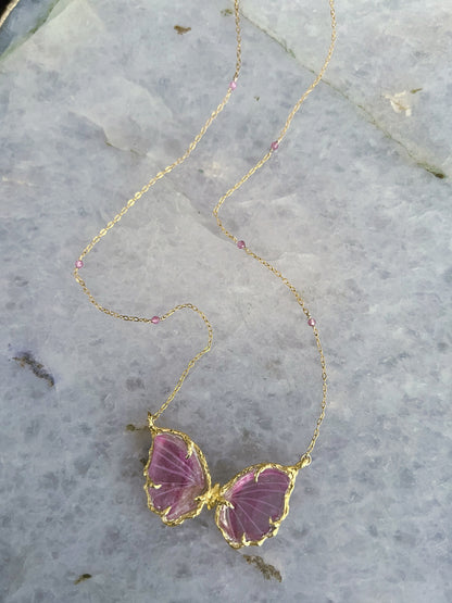 Ever After Butterfly Necklace ⋄ Pink Tourmaline