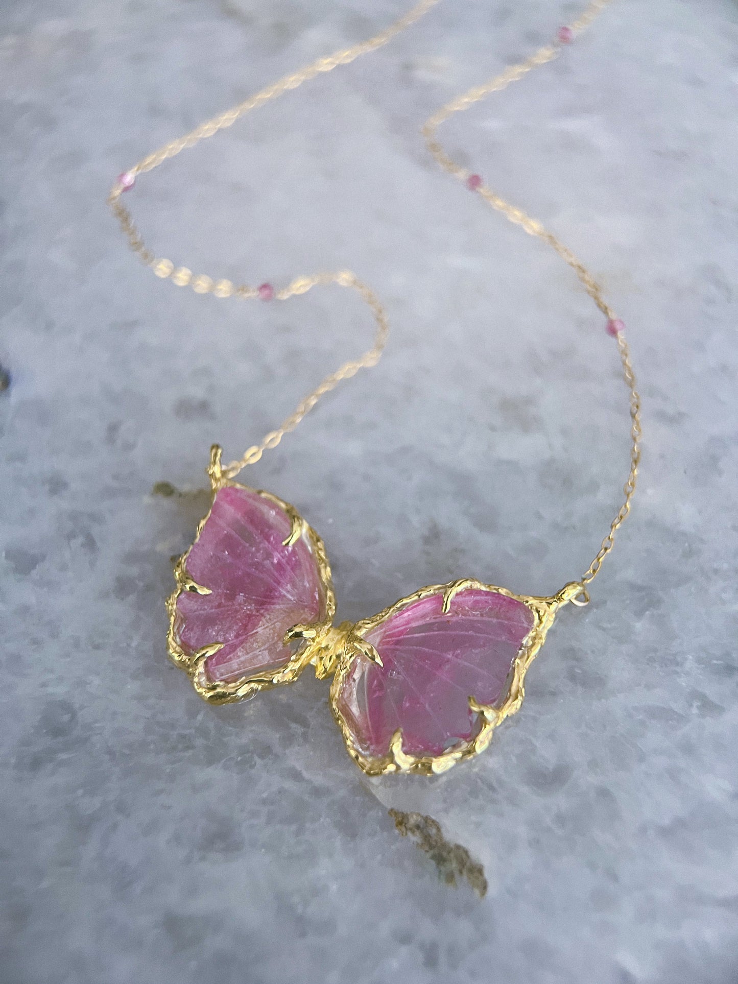 Ever After Butterfly Necklace ⋄ Pink Tourmaline