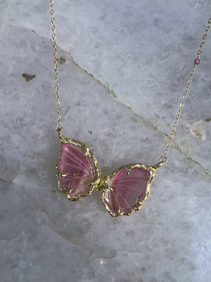 Ever After Butterfly Necklace ⋄ Pink Tourmaline
