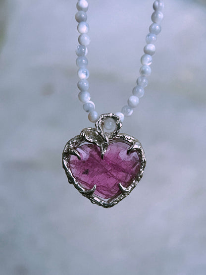Siren’s Heart Amulet ⋄ Pink Tourmaline