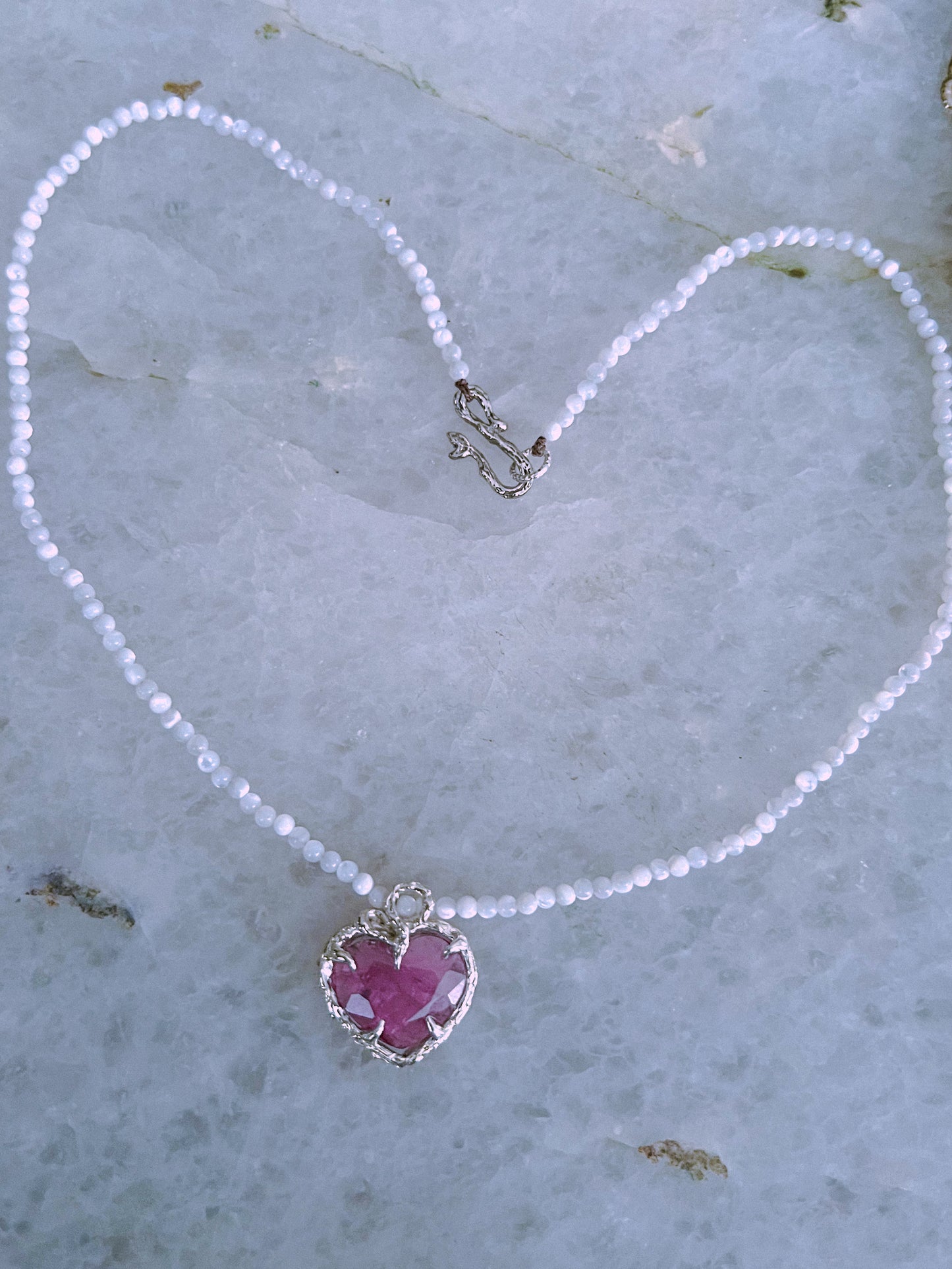 Siren’s Heart Amulet ⋄ Pink Tourmaline