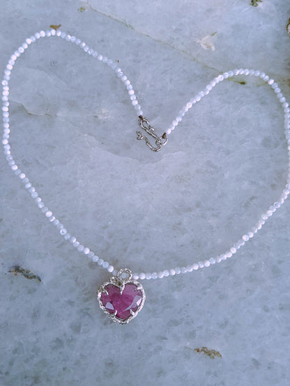 Siren’s Heart Amulet ⋄ Pink Tourmaline