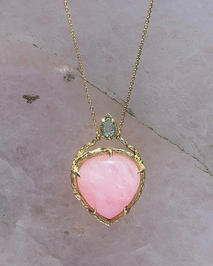 Heart Portal Amulet ⋄ Morganite & Paraíba Tourmaline