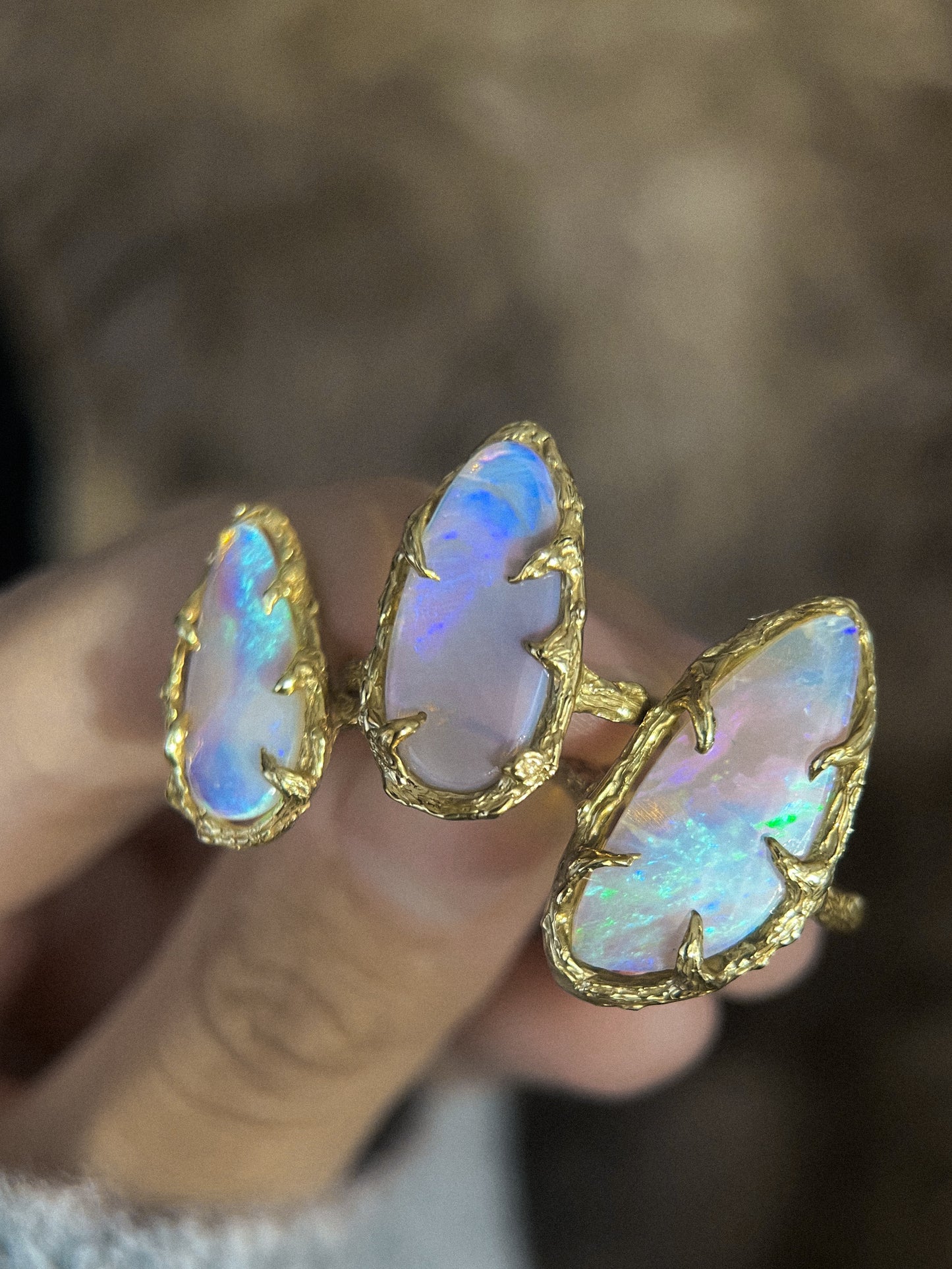 Interstellar Ring ⋄ Australian Opal ⋄ size 6