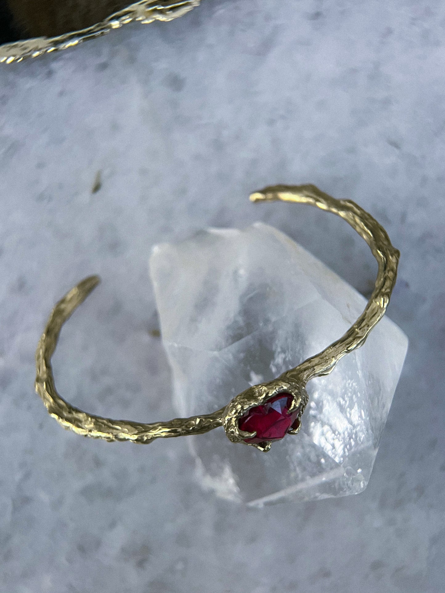 Siren’s Heart Cuff Bracelet ⋄ Ruby