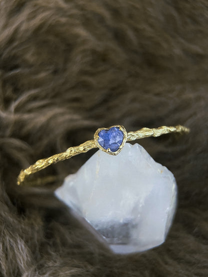 Heart of the Ocean Cuff Bracelet ⋄ Tanzanite