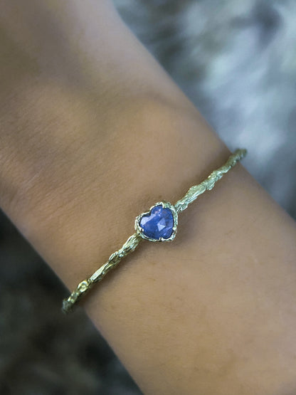 Heart of the Ocean Cuff Bracelet ⋄ Tanzanite