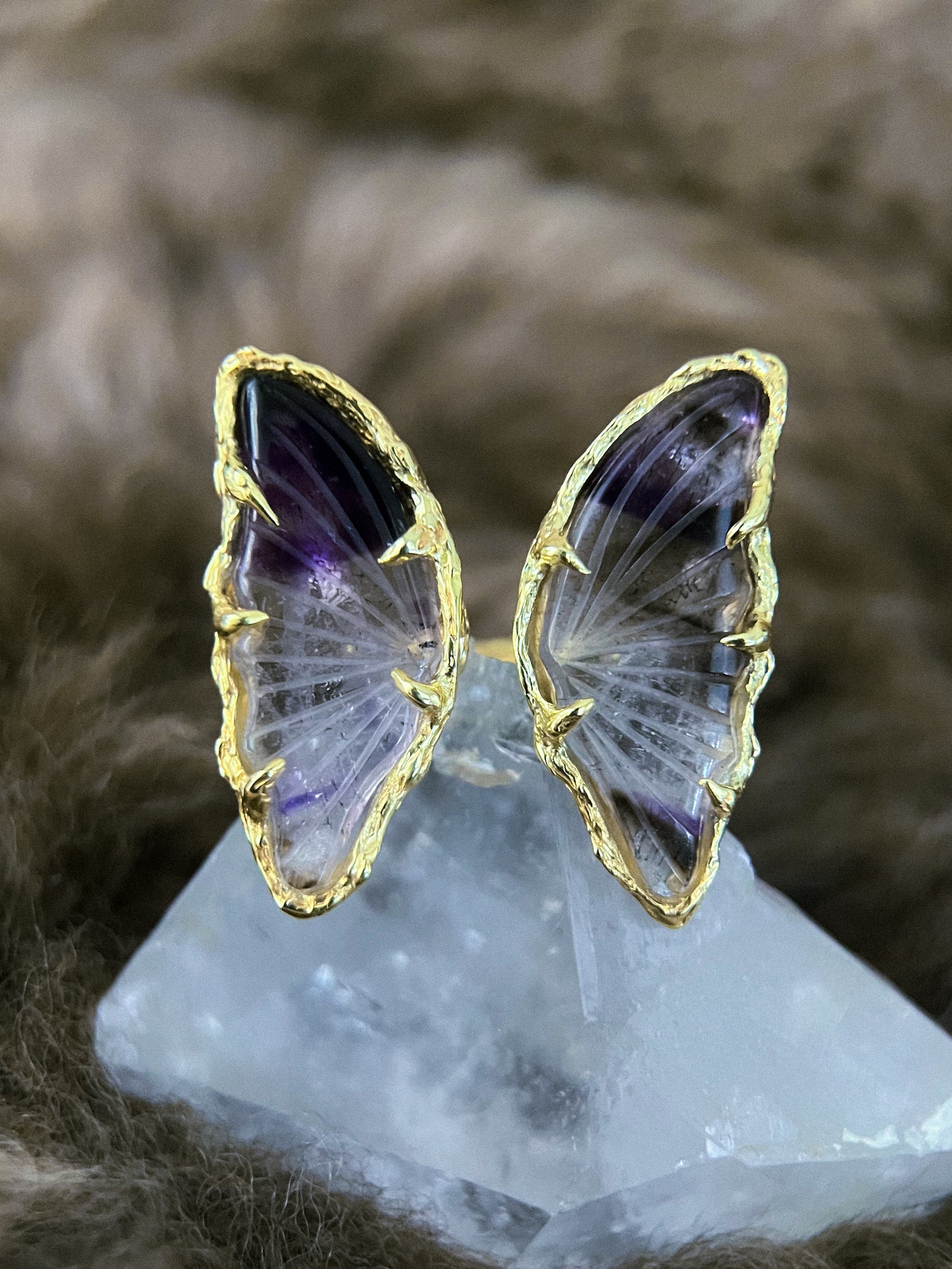 Ever After Butterfly Ring ⋄ Amethyst ⋄ size 5-7