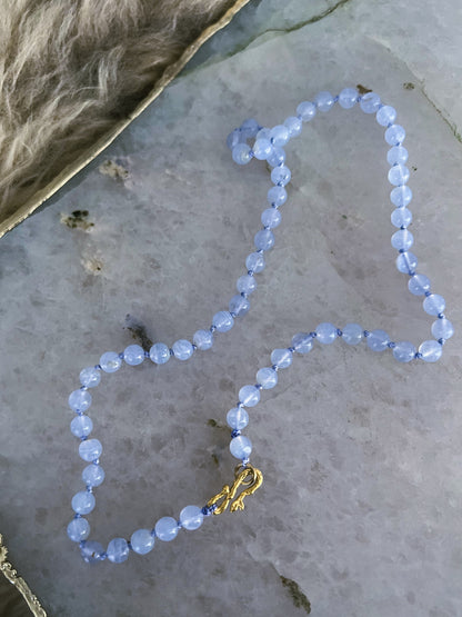 Dewdrops Necklace ⋄ Blue Lace Agate
