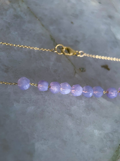 Dewdrops Necklace ⋄ Lavender Moon Quartz