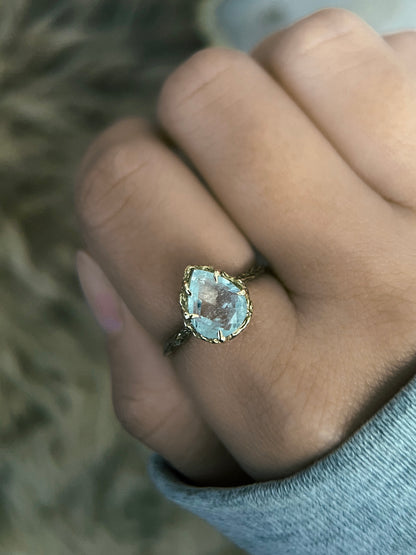 Pluie Ring ⋄ Aquamarine ⋄ size 8