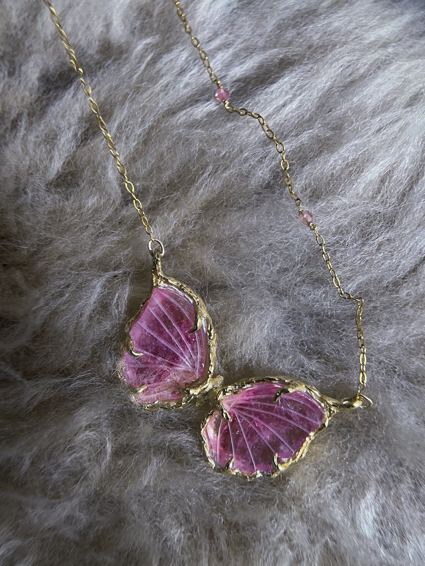 Ever After Butterfly Necklace ⋄ Pink Tourmaline