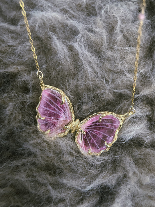 Ever After Butterfly Necklace ⋄ Pink Tourmaline
