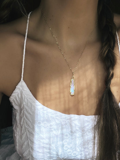 Unicorn Tear Necklace ⋄ Australian Opal
