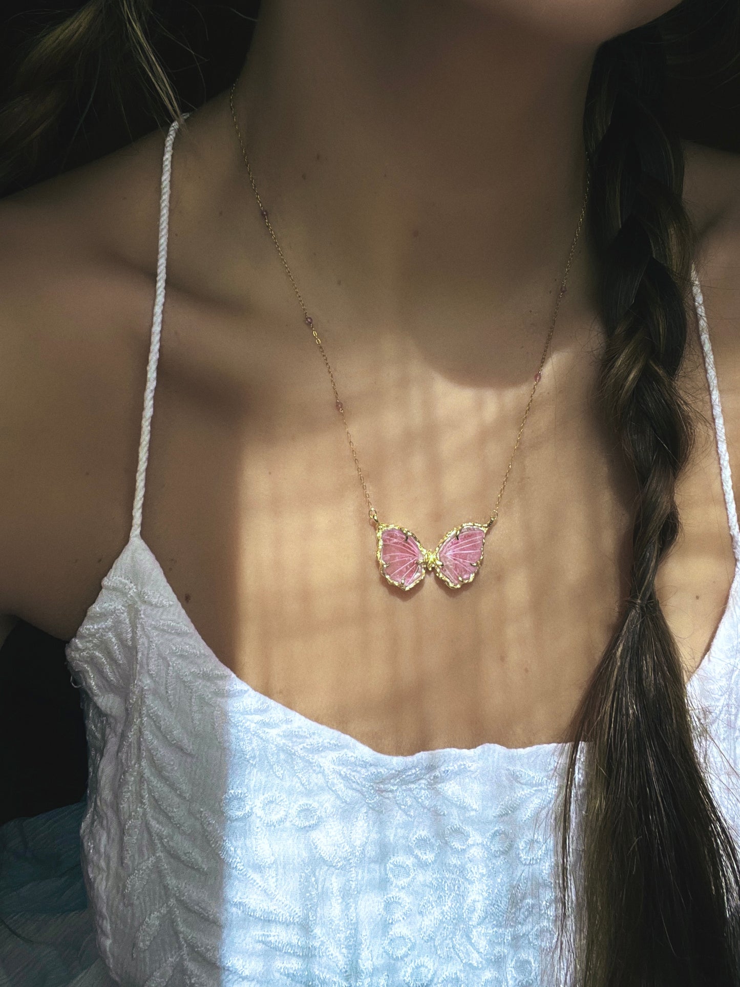 Ever After Butterfly Necklace ⋄ Pink Tourmaline