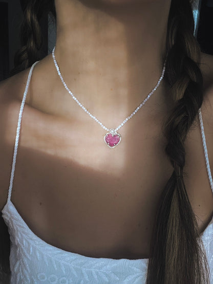 Siren’s Heart Amulet ⋄ Pink Tourmaline