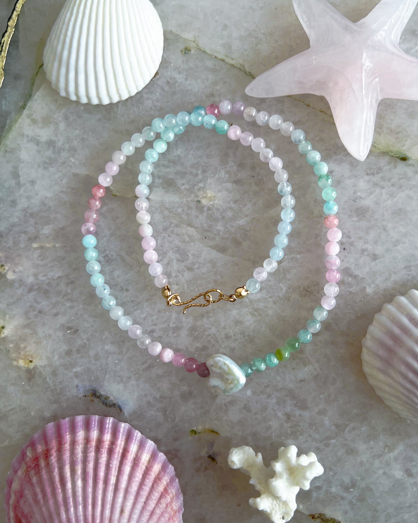 Gem Candy Necklace ⋄ Ice Cream Tourmaline & Pearl