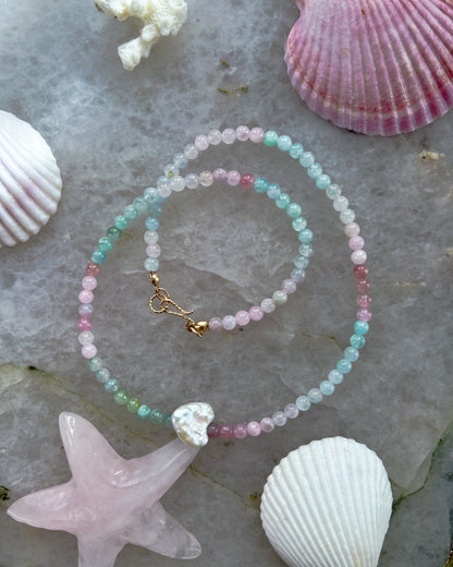 Gem Candy Necklace ⋄ Ice Cream Tourmaline & Pearl