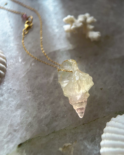 Sereia Necklace ⋄ Yellow Pink Fluorite