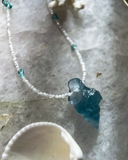 Sereia Long Necklace ⋄ Teal Fluorite