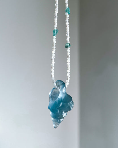 Sereia Long Necklace ⋄ Teal Fluorite