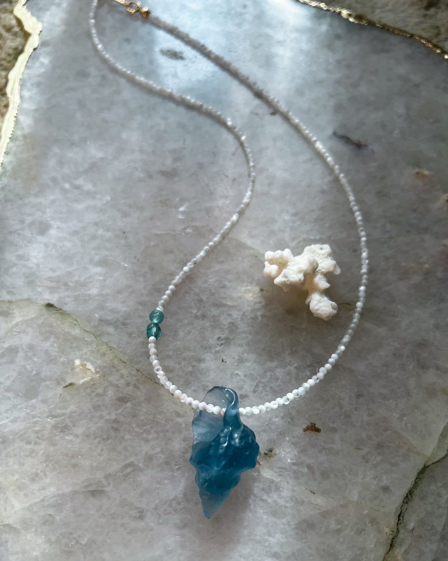Sereia Necklace ⋄ Teal Fluorite