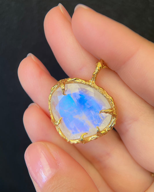 Heart Portal Necklace ⋄ Moonstone ⋄ 22k Gold Vermeil