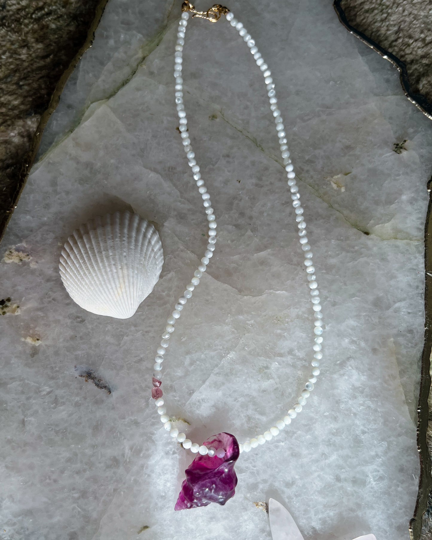 Sereia Necklace ⋄ Purple Fluorite