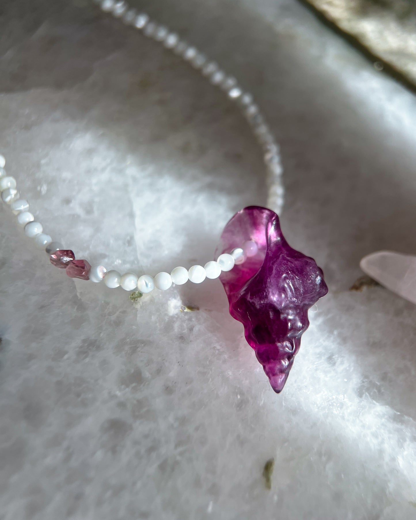Sereia Necklace ⋄ Purple Fluorite