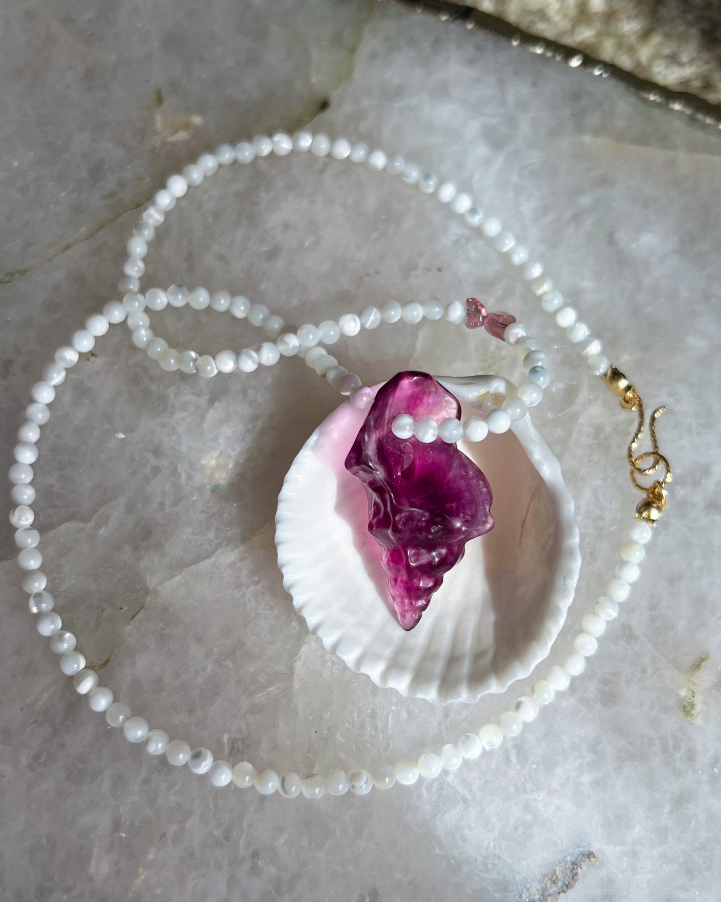 Sereia Necklace ⋄ Purple Fluorite
