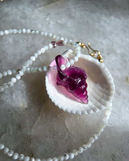 Sereia Necklace ⋄ Purple Fluorite