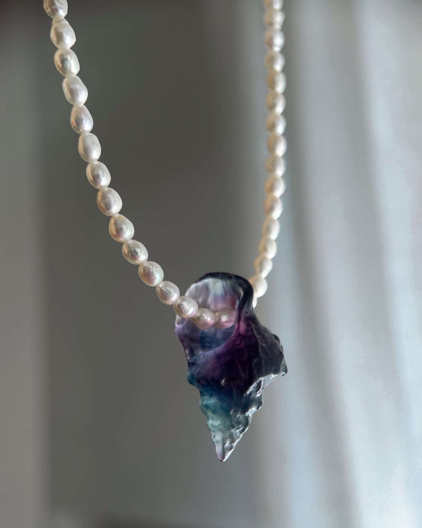 Sereia Necklace ⋄ Purple Teal Fluorite