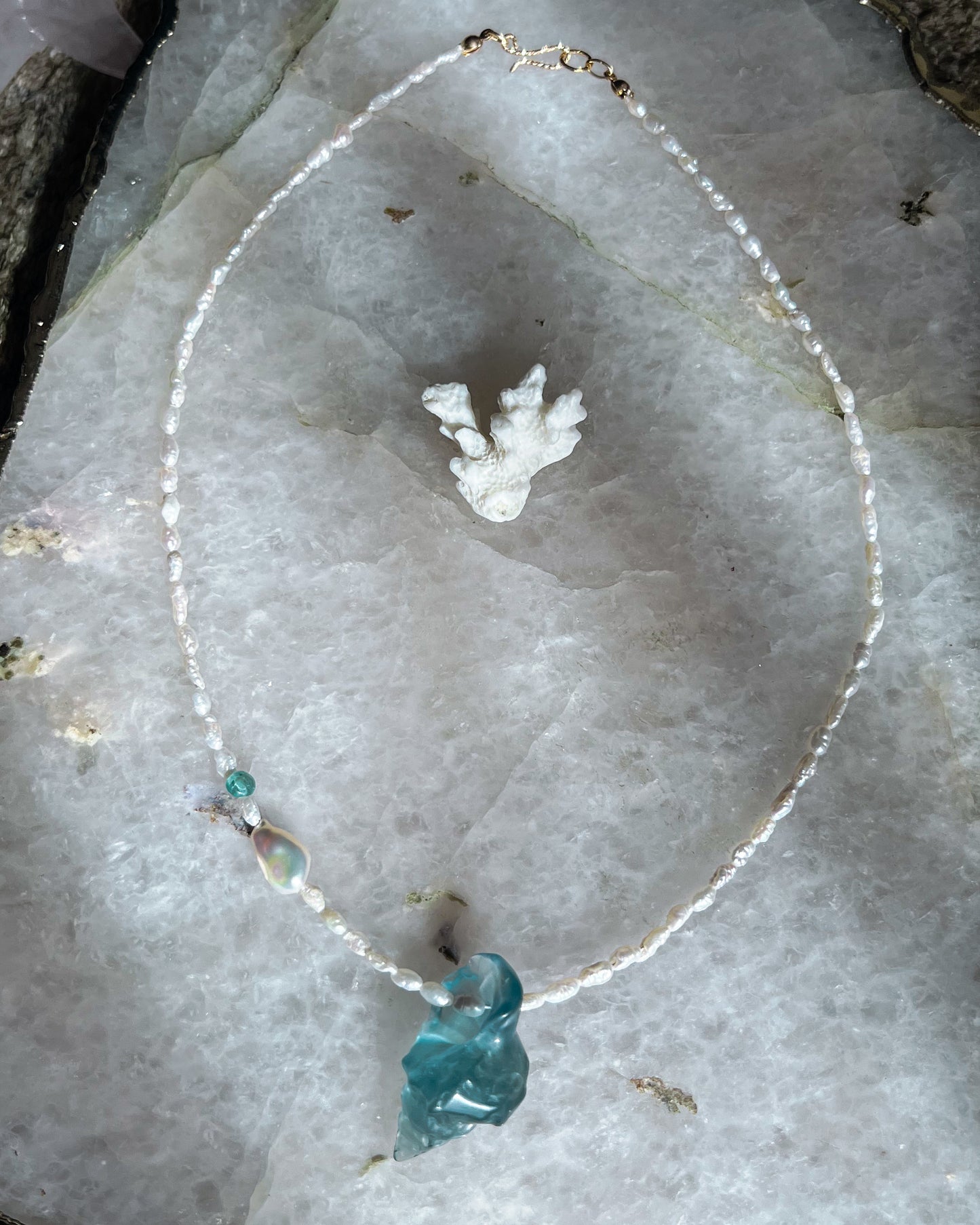 Sereia Necklace ⋄ Teal Fluorite