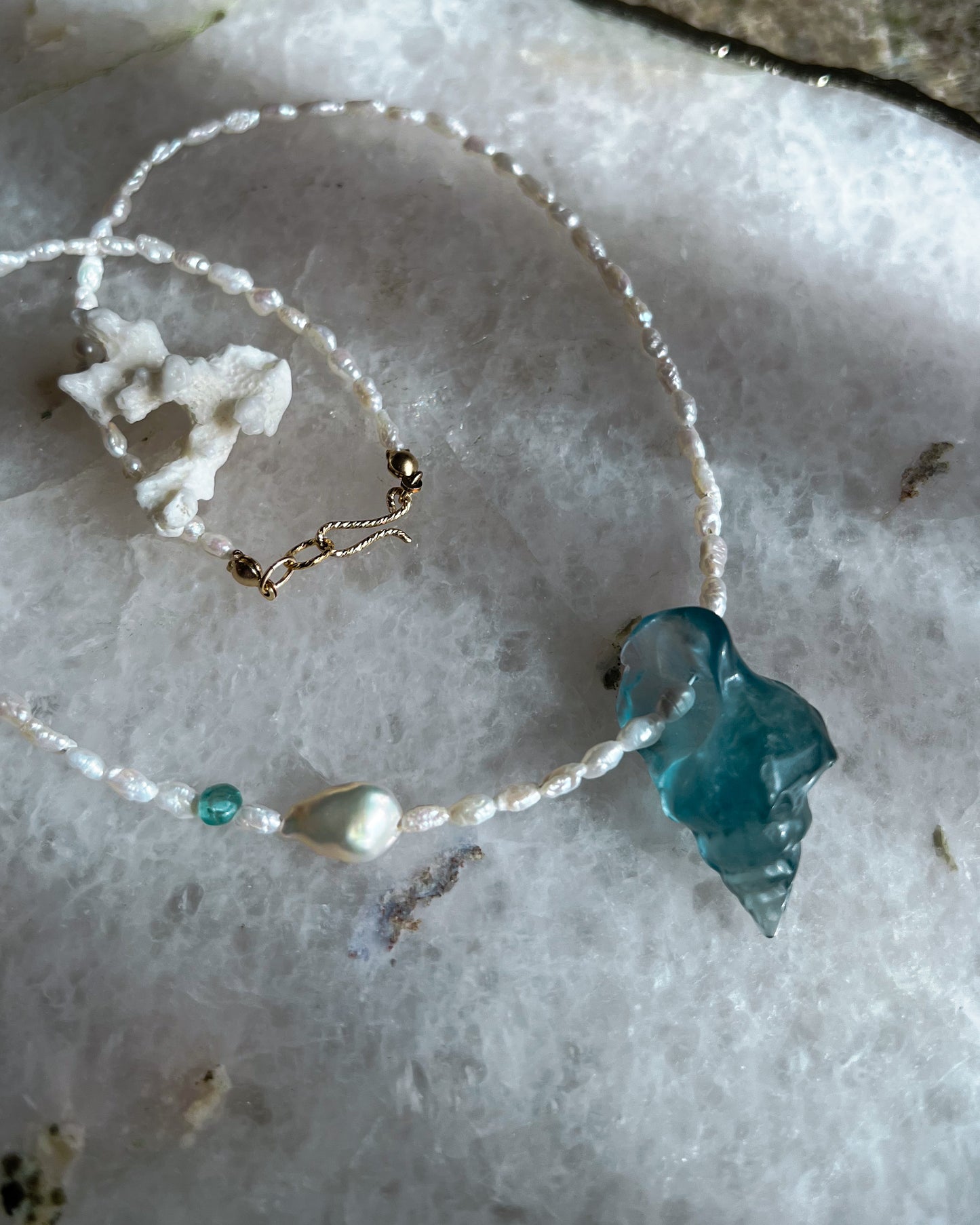 Sereia Necklace ⋄ Teal Fluorite