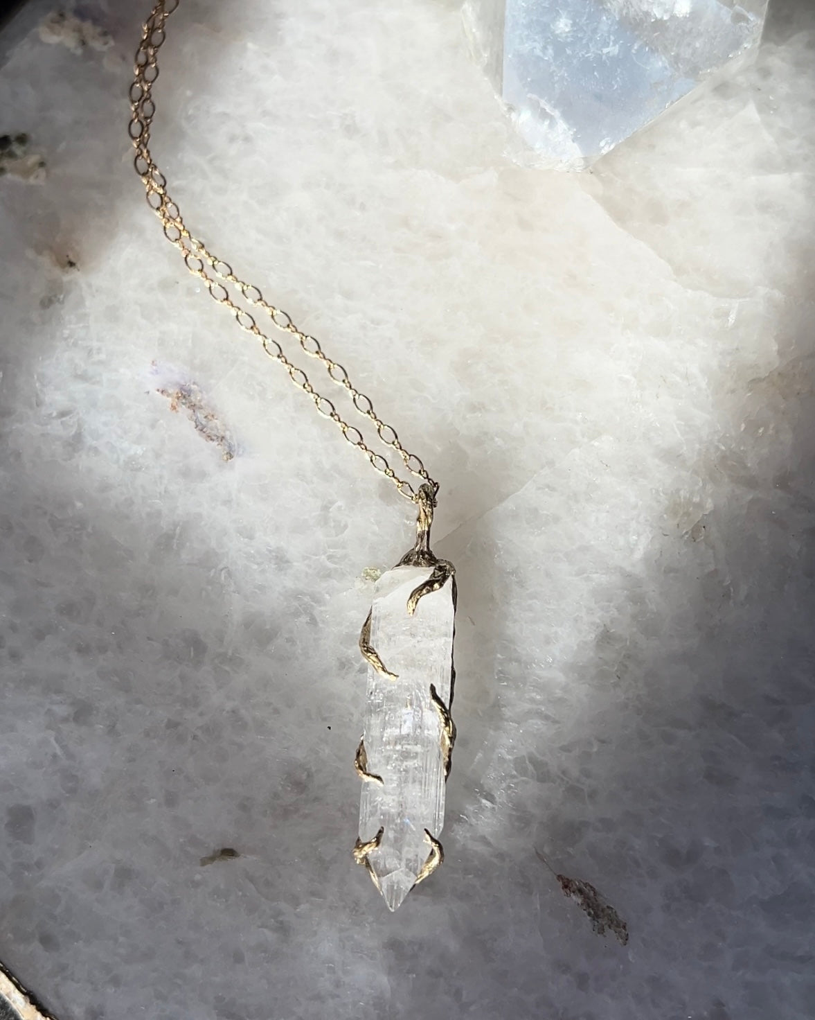 Healing Crystal Necklace ⋄ Danburite