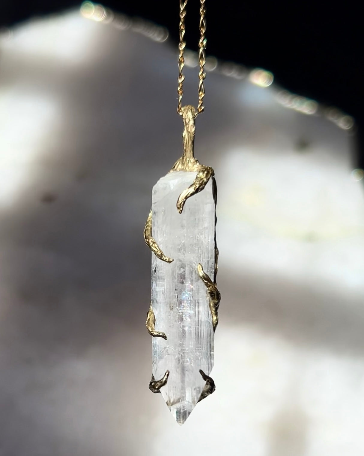 Healing Crystal Necklace ⋄ Danburite