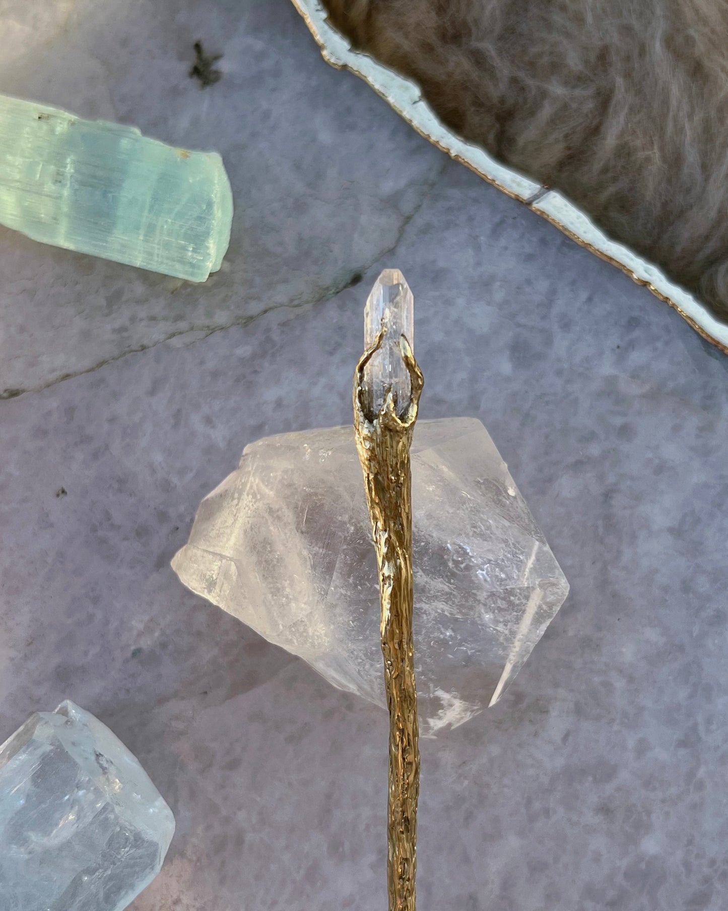 La Sirène Crystal Hair Pin ⋄ Danburite