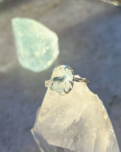 Sea Water Ring ⋄  Aquamarine ⋄ size 7