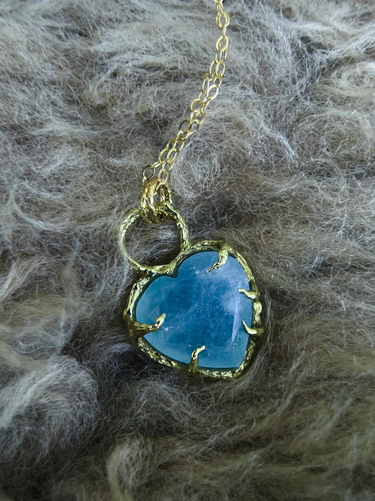 Heart of the Ocean Necklace ⋄ Aquamarine