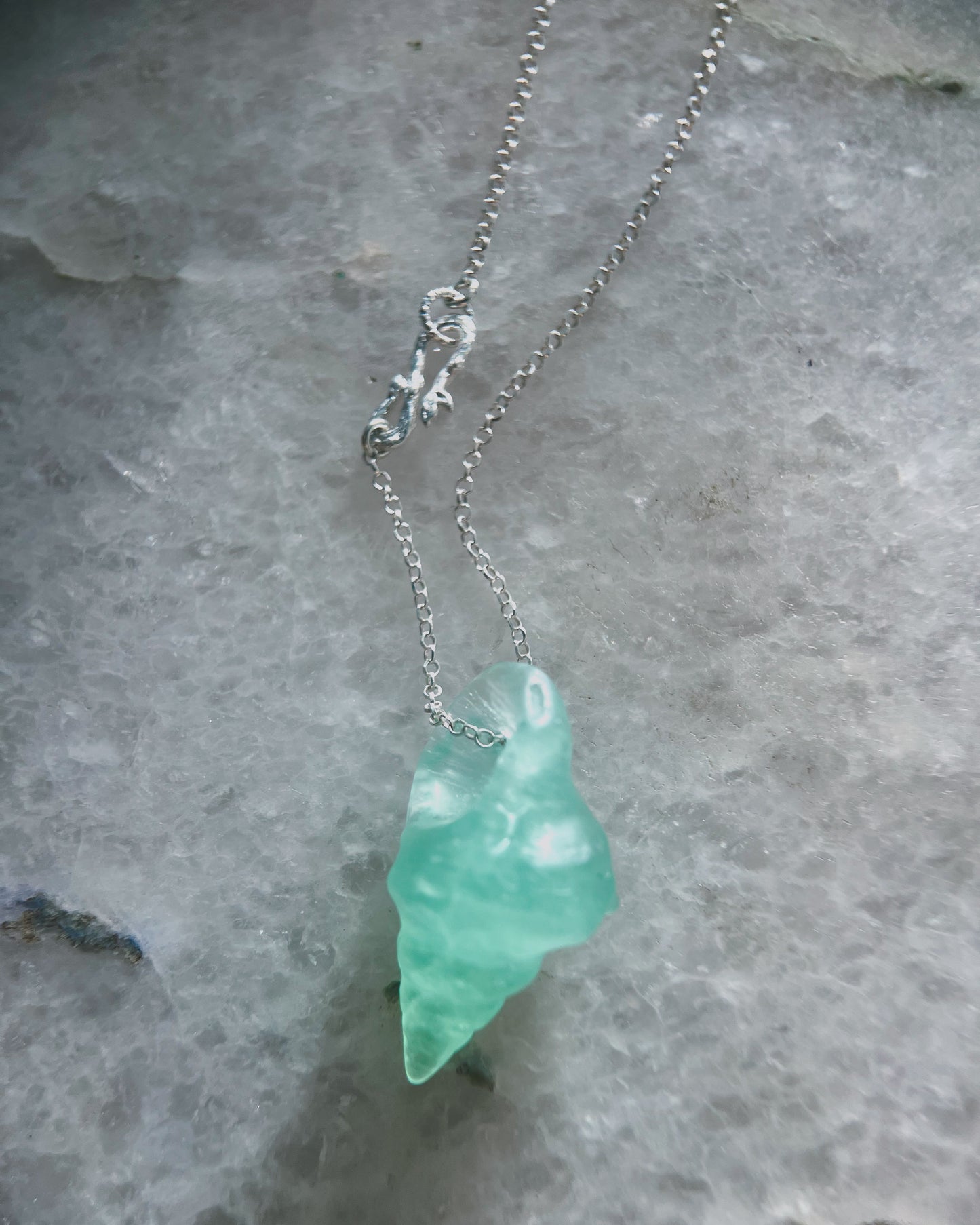 Sereia Long Necklace ⋄ Lake Green Fluorite