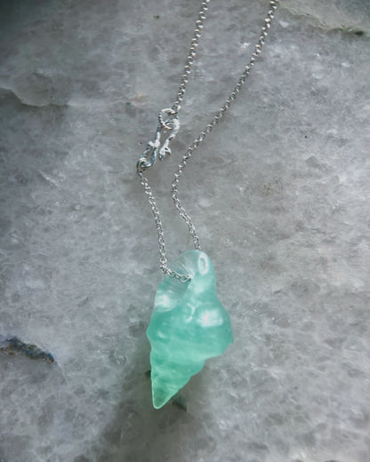 Sereia Long Necklace ⋄ Lake Green Fluorite